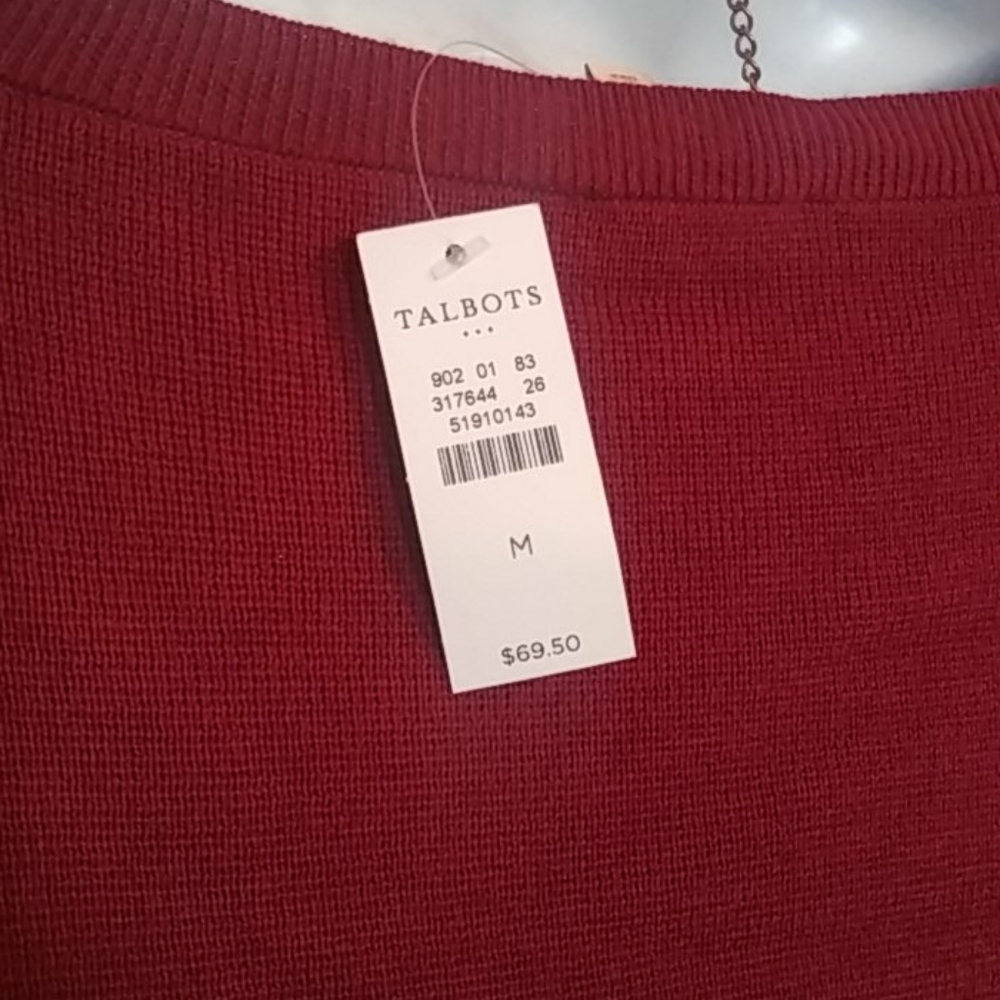 Talbots Burgandy Sweater - Picture 6 of 8